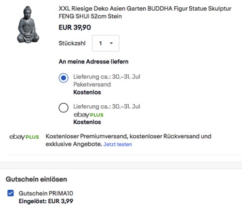 SVITA XL Deko Buddha Figur aus Kunststein, 52 cm SVITA XL Deko Buddha Figur aus Kunststein, 52 cm