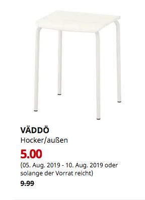 IKEA Erfurt - VÄDDÖ Hocker/außen, weiß IKEA Erfurt - VÄDDÖ Hocker/außen, weiß
