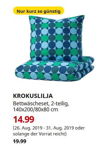 IKEA Hanau - KROKUSLILJA Bettwäscheset, 2-teilig, blau/grün, 140x200/80x80 cm - jetzt 25% billiger IKEA Hanau - KROKUSLILJA Bettwäscheset, 2-teilig, blau/grün, 140x200/80x80 cm - jetzt 25% billiger