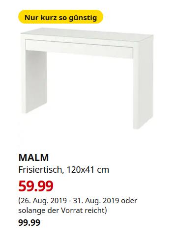 IKEA Sindelfingen - MALM Frisiertisch, weiß, 120x41 cm - jetzt 40% billiger IKEA Sindelfingen - MALM Frisiertisch, weiß, 120x41 cm - jetzt 40% billiger