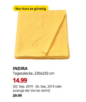 IKEA Berlin-Spandau - INDIRA Tagesdecke, gelb, 230x250 cm IKEA Berlin-Spandau - INDIRA Tagesdecke, gelb, 230x250 cm