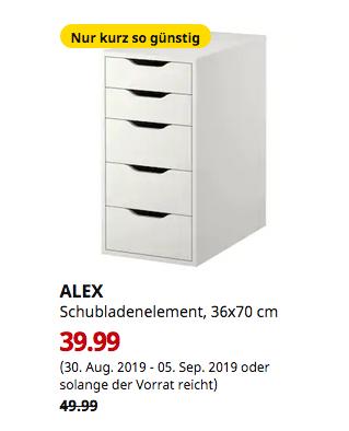 IKEA Berlin-Tempelhof - ALEX Schubladenelement, weiß, 36x70 cm IKEA Berlin-Tempelhof - ALEX Schubladenelement, weiß, 36x70 cm