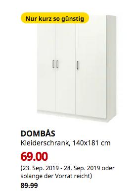 IKEA Bielefeld - DOMBÅS Kleiderschrank, weiß, 140x181 cm IKEA Bielefeld - DOMBÅS Kleiderschrank, weiß, 140x181 cm