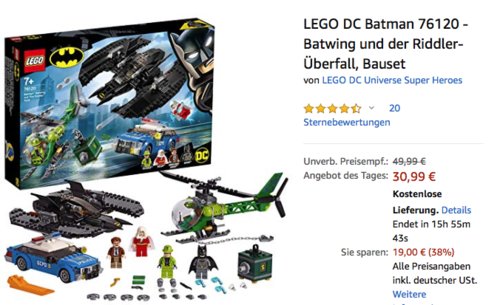 LEGO DC Batman 76120 - Batwing und der Riddler-Überfall LEGO DC Batman 76120 - Batwing und der Riddler-Überfall