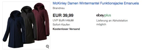 McKinley Damen Mantel/Wintermantel "Emanuela", versch. Farben und Größen McKinley Damen Mantel/Wintermantel "Emanuela", versch. Farben und Größen