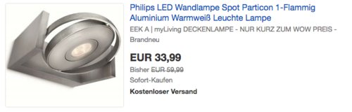 Philips 531504816 myLiving 6Watt LED-Spot, 1-Flammig Philips 531504816 myLiving 6Watt LED-Spot, 1-Flammig
