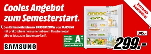 SAMSUNG BRR3GR121WW Kühlschrank (A++, 875 mm hoch, Einbaugerät) - jetzt 20% billiger