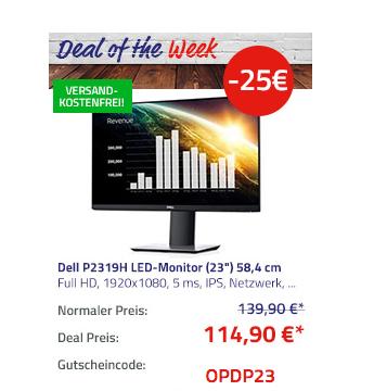 Dell P2319H (23") 58,4 cm LED-Monitor (Full HD, 5 ms, IPS, Netzwerk, USB, VGA, HDMI ) Dell P2319H (23") 58,4 cm LED-Monitor (Full HD, 5 ms, IPS, Netzwerk, USB, VGA, HDMI )