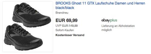 BROOKS Ghost 11 GTX Damen und Herren Laufschuhe, black/black BROOKS Ghost 11 GTX Damen und Herren Laufschuhe, black/black
