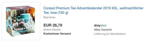 Corasol Premium Tee-Adventskalender 2019 XXL, 192 g Füllmenge: - jetzt 10% billiger Corasol Premium Tee-Adventskalender 2019 XXL, 192 g Füllmenge: - jetzt 10% billiger