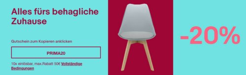 Ebay - 20% Rabatt auf ausgewählte Möbel & Wohnen: z.B. HOMCOM 3-teilige Essgruppe (1 Tisch + 2 Hocker), schwarz mit dunkler Naturholzoptik Ebay - 20% Rabatt auf ausgewählte Möbel & Wohnen: z.B. HOMCOM 3-teilige Essgruppe (1 Tisch + 2 Hocker), schwarz mit dunkler Naturholzoptik