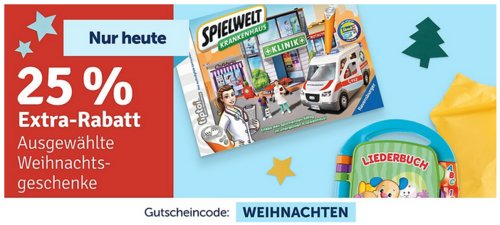 myToys 25 % Extra-Rabatt auf ausgewählte Weihnachtsgeschenke: z.B. Playmobil 6862 - Modeboutique zum Mitnehmen myToys 25 % Extra-Rabatt auf ausgewählte Weihnachtsgeschenke: z.B. Playmobil 6862 - Modeboutique zum Mitnehmen