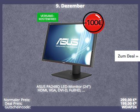 ASUS PA248Q (24") 61,2cm LED-Monitor (HDMI, VGA, DVI-D, FullHD, Pivot) ASUS PA248Q (24") 61,2cm LED-Monitor (HDMI, VGA, DVI-D, FullHD, Pivot)