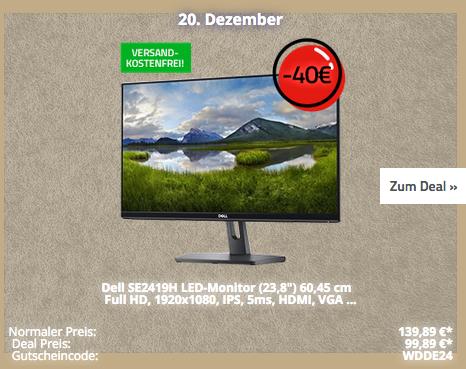 Dell SE2419H (23,8") 60,45 cm LED-Monitor (Full HD, IPS, HDMI, VGA) Dell SE2419H (23,8") 60,45 cm LED-Monitor (Full HD, IPS, HDMI, VGA)