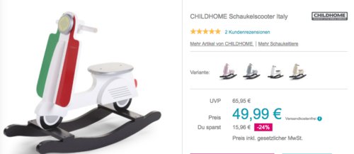CHILDHOME Schaukelscooter "Italy", ab 18 Monaten CHILDHOME Schaukelscooter "Italy", ab 18 Monaten