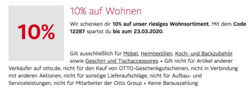 Otto.de - 10% Extra-Rabatt auf Möbel, Heimtextilien, Koch- und Backzubehör, Geschirr und Tischaccessoires : z.B. Legnoart Brotkasten "Depot" - jetzt 10% billiger