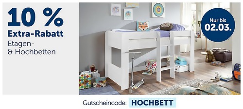 myToys - 10 % Extra-Rabatt auf Etagen- und Hochbetten: z.B. Relita Etagenbett "Mike" Buche massiv, 90/140 x 200 cm myToys - 10 % Extra-Rabatt auf Etagen- und Hochbetten: z.B. Relita Etagenbett "Mike" Buche massiv, 90/140 x 200 cm