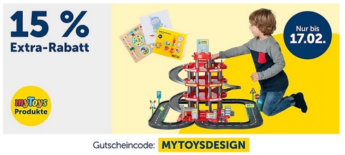 myToys - 15 % Extra-Rabatt auf ausgewählte Artikel der Marke myToys: z.B. myToys Großes Holz-Spielcenter, 30 x 30 x 56 cm myToys - 15 % Extra-Rabatt auf ausgewählte Artikel der Marke myToys: z.B. myToys Großes Holz-Spielcenter, 30 x 30 x 56 cm