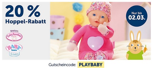 myToys 20 % Rabatt auf BABY born® for babies & Baby Annabell® Newborn: z.B. Zapf Creation BABY born® for babies Nightfriends Erstlingspuppe, 30 cm myToys 20 % Rabatt auf BABY born® for babies & Baby Annabell® Newborn: z.B. Zapf Creation BABY born® for babies Nightfriends Erstlingspuppe, 30 cm