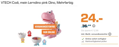 Vtech Codi mein Lerndino Babyspielzeug, pink Vtech Codi mein Lerndino Babyspielzeug, pink