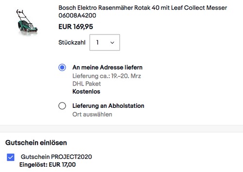 Bosch Elektro-Rasenmäher Rotak 40 mit Leaf Collect, 1.700 W Motorleistung Bosch Elektro-Rasenmäher Rotak 40 mit Leaf Collect, 1.700 W Motorleistung