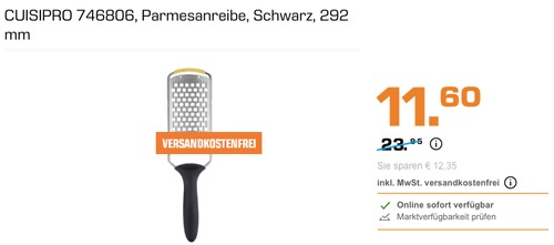 CUISIPRO 746806 Parmesanreibe, 292 mm CUISIPRO 746806 Parmesanreibe, 292 mm