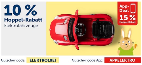 myToys - 10 % Rabatt auf Kinder Elektrofahrzeuge: z.B. Peg Perego John Deere Elektrofahrzeug "Gator HPX" myToys - 10 % Rabatt auf Kinder Elektrofahrzeuge: z.B. Peg Perego John Deere Elektrofahrzeug "Gator HPX"