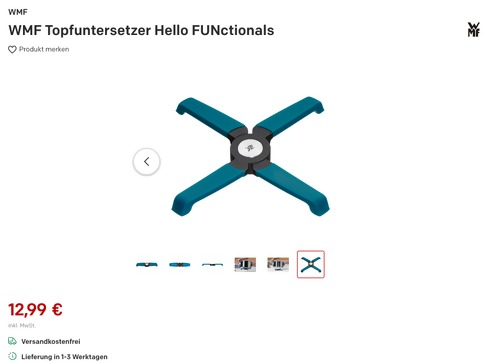 WMF Hello FUNctionals Topfuntersetzer, Temperaturbeständig bis 200° WMF Hello FUNctionals Topfuntersetzer, Temperaturbeständig bis 200°