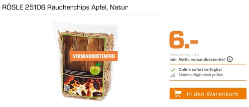 RÖSLE 25106 Räucherchips Apfel, 750 g RÖSLE 25106 Räucherchips Apfel, 750 g