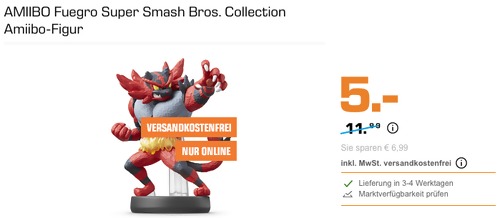 AMIIBO Fuegro Super Smash Bros. Collection Amiibo-Figur AMIIBO Fuegro Super Smash Bros. Collection Amiibo-Figur