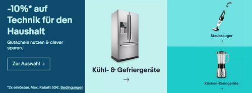 Ebay - 10% Rabatt auf ausgewählte Technik für den Haushalt: z.B. GOURMETmaxx 02651 Keramik Waffeleisen für Belgische Waffeln Ebay - 10% Rabatt auf ausgewählte Technik für den Haushalt: z.B. GOURMETmaxx 02651 Keramik Waffeleisen für Belgische Waffeln