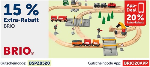 myToys - 15 % Extra-Rabatt auf Brio: z.B. BRIO Metro Bahn Set myToys - 15 % Extra-Rabatt auf Brio: z.B. BRIO Metro Bahn Set