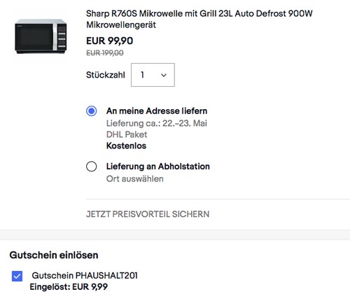 Sharp R760S Mikrowelle mit Grill, drehtellerfreies Design Sharp R760S Mikrowelle mit Grill, drehtellerfreies Design