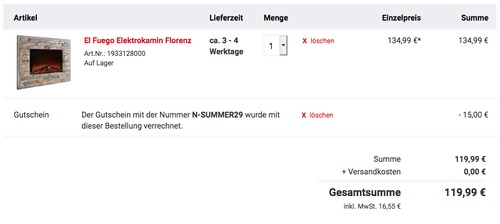 El Fuego Elektrowandkamin "Florenz" in Bruchsteinoptik, 67 x 52,5 x 16,5 cm - jetzt 11% billiger El Fuego Elektrowandkamin "Florenz" in Bruchsteinoptik, 67 x 52,5 x 16,5 cm - jetzt 11% billiger