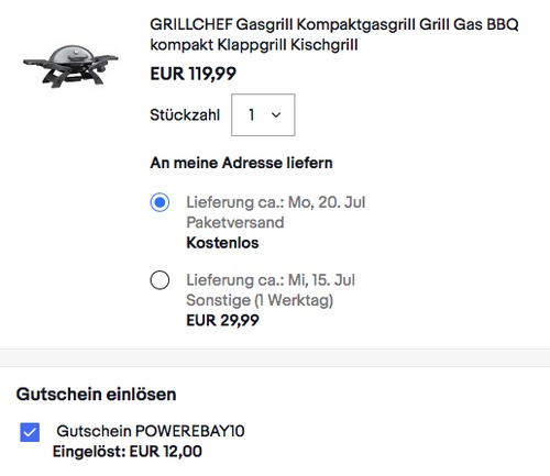 GRILLCHEF Kompaktgasgrill 3,5 kW (47 x 35,5 cm Grillrost) GRILLCHEF Kompaktgasgrill 3,5 kW (47 x 35,5 cm Grillrost)