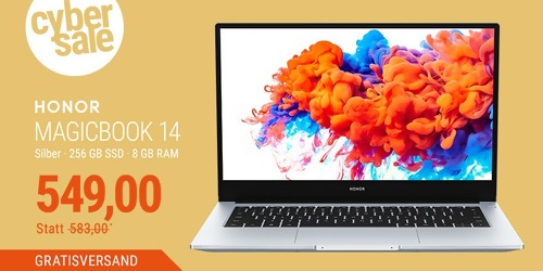 HONOR MagicBook 14 Notebook (14" FHD, R5-3500U, 8GB/256GB SSD, Vega 8, Win10) HONOR MagicBook 14 Notebook (14" FHD, R5-3500U, 8GB/256GB SSD, Vega 8, Win10)