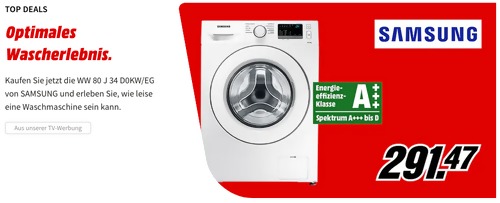 SAMSUNG WW80J34D0KW/EG Waschmaschine (A+++, 8 kg, 1400 U/Min.) SAMSUNG WW80J34D0KW/EG Waschmaschine (A+++, 8 kg, 1400 U/Min.)
