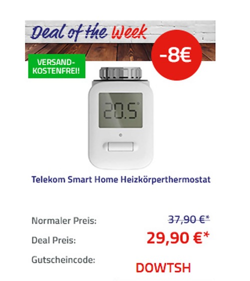 Telekom Smart Heizkörperthermostat (40318685) Telekom Smart Heizkörperthermostat (40318685)