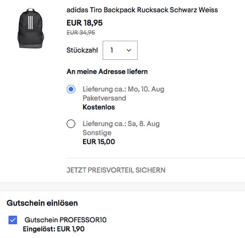 adidas DQ1083 Tiro Backpack/Rucksack, schwarz-weiß adidas DQ1083 Tiro Backpack/Rucksack, schwarz-weiß
