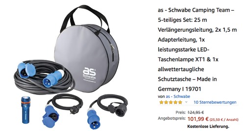 as - Schwabe 19701 Camping Team Set, 5-teilig (25 Meter) as - Schwabe 19701 Camping Team Set, 5-teilig (25 Meter)