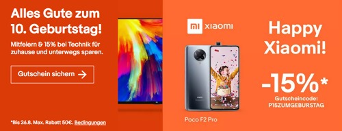 Ebay - 15% Rabatt auf ausgewählte Technik & Co von Xiaomi: z.B. Xiaomi Smart Air Purifier 3H Luftreiniger Ebay - 15% Rabatt auf ausgewählte Technik & Co von Xiaomi: z.B. Xiaomi Smart Air Purifier 3H Luftreiniger