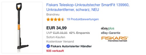 Fiskars Teleskop-Unkrautstecher "SmartFit" Fiskars Teleskop-Unkrautstecher "SmartFit"