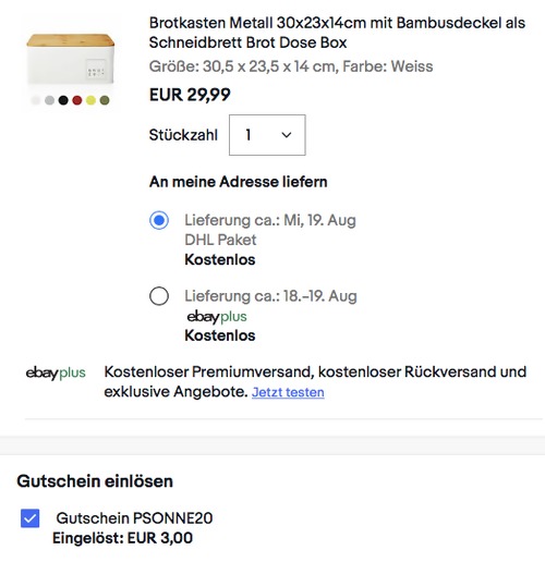 Lumaland 30x23x14cm Metall Brotkasten mit Bambusdeckel, versch. Farben Lumaland 30x23x14cm Metall Brotkasten mit Bambusdeckel, versch. Farben