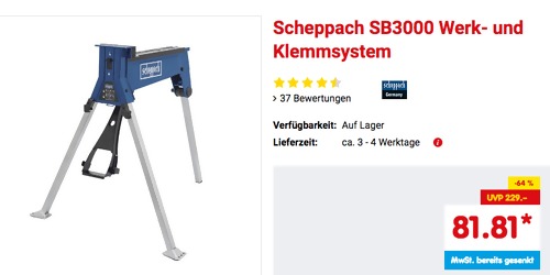 Scheppach SB3000 Werk- und Klemmsystem, max. Belastbarkeit 300 kg Scheppach SB3000 Werk- und Klemmsystem, max. Belastbarkeit 300 kg
