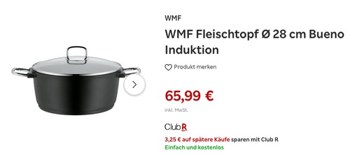 WMF Fleischtopf mit Deckel "Bueno" Ø 28 cm, Aluguss WMF Fleischtopf mit Deckel "Bueno" Ø 28 cm, Aluguss