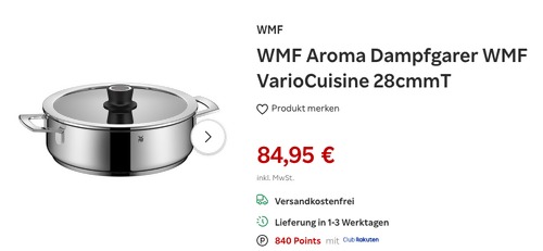 WMF VarioCuisine Aroma Dampfgarer, 28 cm WMF VarioCuisine Aroma Dampfgarer, 28 cm