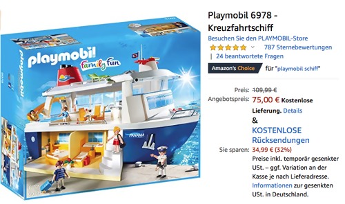 Playmobil 6978 - Kreuzfahrtschiff Playmobil 6978 - Kreuzfahrtschiff