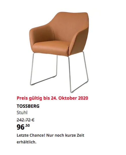 IKEA Bielefeld - TOSSBERG Stuhl, Metall silberfarben/Grann hellbraun IKEA Bielefeld - TOSSBERG Stuhl, Metall silberfarben/Grann hellbraun