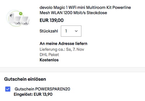 Devolo 8570 Magic 1 WiFi Mini Powerline Multiroom Kit (2x Magic 1 WiFi Mini und 1x Magic 1 LAN) Devolo 8570 Magic 1 WiFi Mini Powerline Multiroom Kit (2x Magic 1 WiFi Mini und 1x Magic 1 LAN)