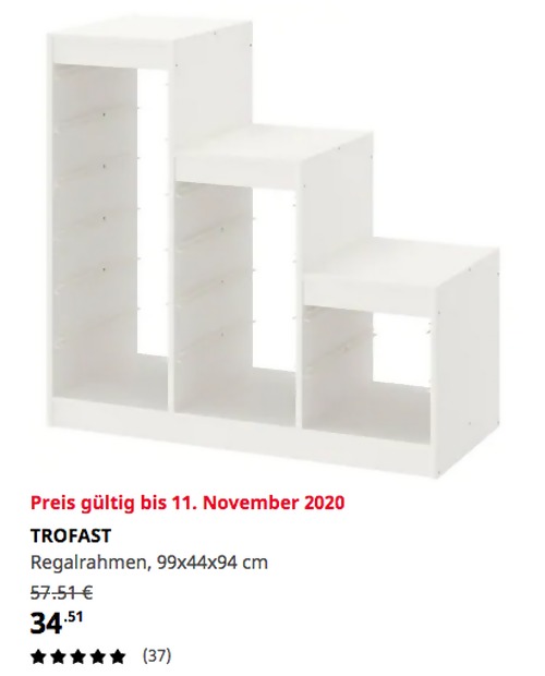 IKEA Kassel - TROFAST Regalrahmen, weiß, 99x44x94 cm - jetzt 40% billiger IKEA Kassel - TROFAST Regalrahmen, weiß, 99x44x94 cm - jetzt 40% billiger